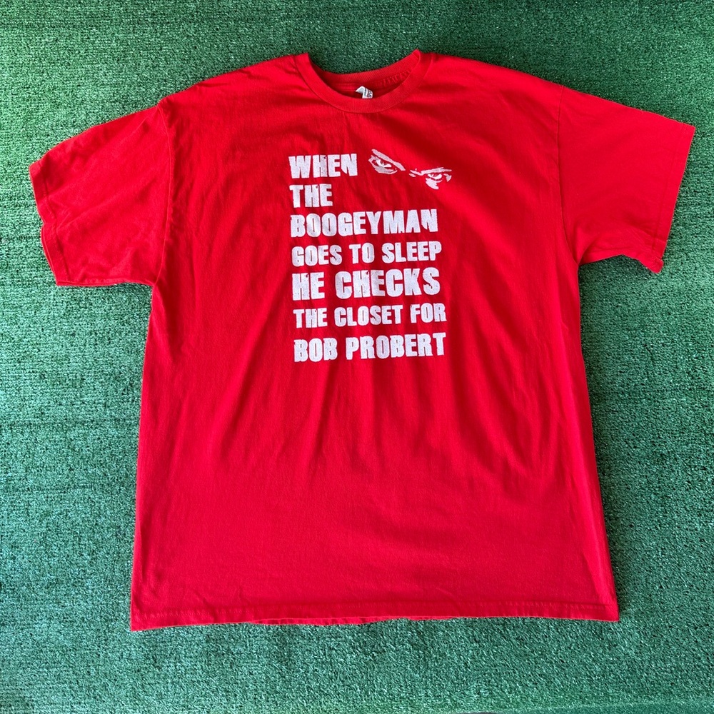 Y2K insane Bob probert shirt. Made on alstyle 2xl, measurements in pictures.